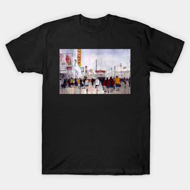 Jersey Shore 19 x 30 T-Shirt by dfrdesign